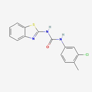 molecular formula C15H12ClN3OS B11948044 N-(1,3-benzothiazol-2-yl)-N'-(3-chloro-4-methylphenyl)urea CAS No. 853319-29-6