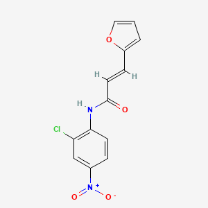 molecular formula C13H9ClN2O4 B11948078 N-(2-Chloro-4-nitrophenyl)-3-(2-furyl)-2-propenamide CAS No. 853349-20-9