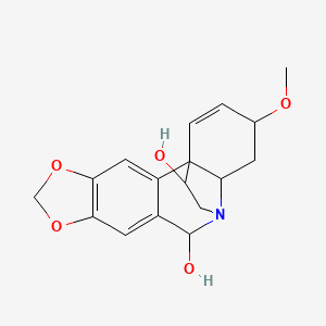 Crinan-6,11-diol, 1,2-didehydro-3-methoxy-, (3beta,5alpha,6beta,11R,13beta,19alpha)-