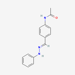 molecular formula C15H15N3O B11948092 N-{4-[(E)-(2-phenylhydrazono)methyl]phenyl}acetamide CAS No. 59670-41-6