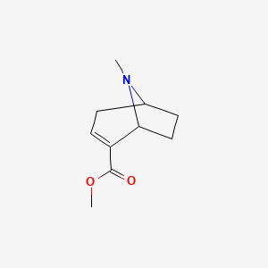 molecular formula C10H15NO2 B1194810 Methyl 8-methyl-8-azabicyclo[3.2.1]oct-3-ene-4-carboxylate CAS No. 127379-24-2