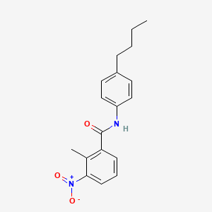 molecular formula C18H20N2O3 B11948134 N-(4-butylphenyl)-2-methyl-3-nitrobenzamide CAS No. 346723-50-0