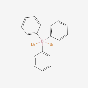 molecular formula C18H15BiBr2 B11948218 Dibromo(triphenyl)-lambda~5~-bismuthane CAS No. 7065-17-0