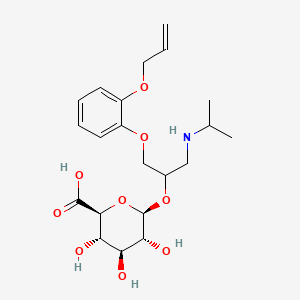 molecular formula C21H31NO9 B1194822 Oxoprenolol glucuronide CAS No. 53564-66-2