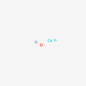 molecular formula CeHO+2 B1194829 Cerium hydroxide (Ce(OH)) CAS No. 37382-23-3