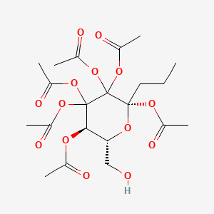 2-O-Galactopyranosylglycerol hexaacetate