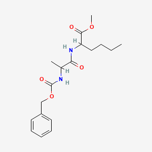 molecular formula C18H26N2O5 B11948310 methyl (2S)-2-[(2S)-2-{[(benzyloxy)carbonyl]amino}propanamido]hexanoate 
