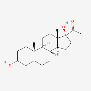 molecular formula C21H34O3 B1194835 Pregnan-20-one, 3,17-dihydroxy- CAS No. 40248-23-5