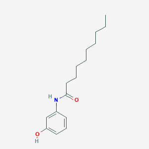 molecular formula C16H25NO2 B11948378 N-(3-hydroxyphenyl)decanamide CAS No. 37795-95-2