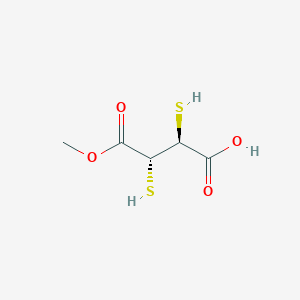 molecular formula C5H8O4S2 B1194840 (R*,S*)-Monomethyl 2,3-dimercaptobutanedioate CAS No. 73618-85-6