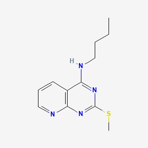 molecular formula C12H16N4S B1194841 4-n-Butylamino-2-methylthiopyrido(2,3-d)pyrimidine CAS No. 72564-68-2