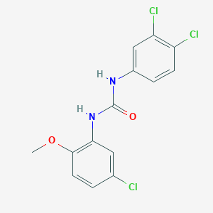 molecular formula C14H11Cl3N2O2 B11948434 N-(5-Chloro-2-methoxyphenyl)-N'-(3,4-dichlorophenyl)urea CAS No. 401586-34-3
