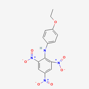 molecular formula C14H12N4O7 B11948470 4'-Ethoxy-2,4,6-trinitrodiphenylamine 