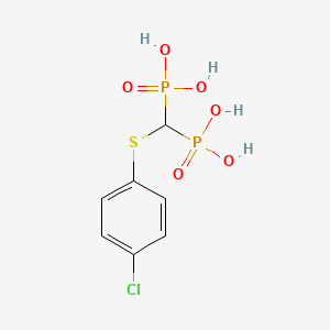 molecular formula C7H9ClO6P2S B1194850 Tiludronic Acid CAS No. 89987-06-4