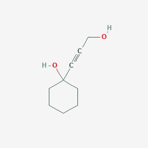 molecular formula C9H14O2 B11948519 1-(3-Hydroxy-1-propynyl)cyclohexanol CAS No. 5686-96-4