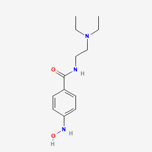 molecular formula C13H21N3O2 B1194853 Procainamide 4-hydroxylamine CAS No. 95576-27-5