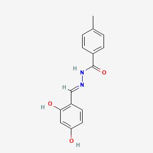 molecular formula C15H14N2O3 B11948530 N'-[(E)-(2,4-dihydroxyphenyl)methylidene]-4-methylbenzohydrazide 