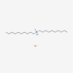 molecular formula C22H48N.Br<br>C22H48BrN B1194856 Didecyldimethylammonium bromide CAS No. 2390-68-3