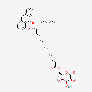 1-O-anthracen-9-yl 13-O-[[(2R,3S,4S,5R,6S)-3,4,5-trihydroxy-6-methoxyoxan-2-yl]methyl] 2-hexyltridecanedioate