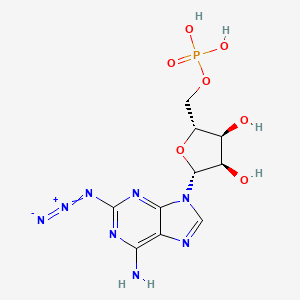 molecular formula C10H13N8O7P B1194864 2-Azidoadenosine 5'-monophosphate CAS No. 64020-54-8