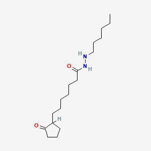 2-(6-Carboxyhexyl)cyclopentanone hexylhydrazone