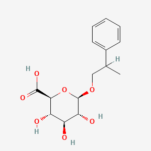 molecular formula C15H20O7 B1194869 2-Phenyl-1-propyl glucuronide CAS No. 84718-96-7