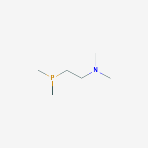molecular formula C6H16NP B119487 2-(Dimethylphosphino)-N,N-dimethylethanamine CAS No. 154781-52-9