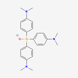 molecular formula C24H31N3OSi B11948703 Tris(4-(dimethylamino)phenyl)silanol CAS No. 1521-20-6