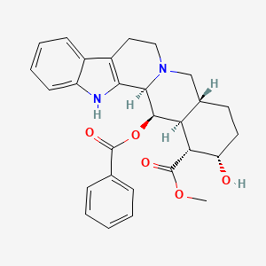 molecular formula C28H30N2O5 B1194871 14-Benzoyloxyyohimbine CAS No. 90362-87-1