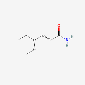 molecular formula C8H13NO B1194872 4-Ethylhexa-2,4-dienamide 