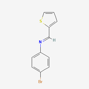 molecular formula C11H8BrNS B11948739 (4-Bromophenyl)(2-thienylmethylene)amine CAS No. 13533-32-9