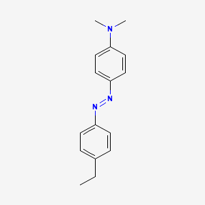 molecular formula C16H19N3 B11948742 4'-Ethyl-4-dimethylaminoazobenzene CAS No. 5302-41-0