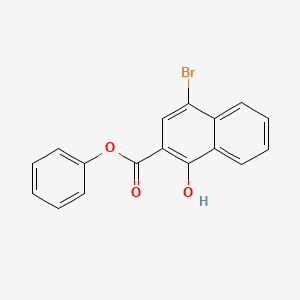 molecular formula C17H11BrO3 B11948759 Phenyl 4-bromo-1-hydroxynaphthalene-2-carboxylate CAS No. 36268-76-5