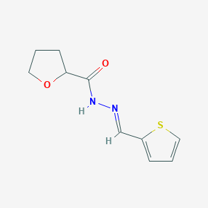 molecular formula C10H12N2O2S B11948761 N'-(Thiophen-2-ylmethylene)tetrahydrofuran-2-carbohydrazide CAS No. 60943-76-2