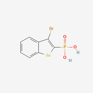 molecular formula C8H6BrO3PSe B11948784 Phosphonic acid, (3-bromobenzo[b]selenophene-2-yl)- CAS No. 163124-45-6