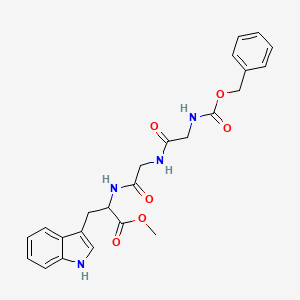 molecular formula C24H26N4O6 B11948791 Methyl N-[(benzyloxy)carbonyl]glycylglycyltryptophanate CAS No. 36020-64-1