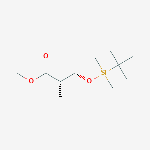 molecular formula C₁₂H₂₆O₃Si B119488 Methyl (2S,3S)-3-{[tert-butyl(dimethyl)silyl]oxy}-2-methylbutanoate CAS No. 155897-72-6