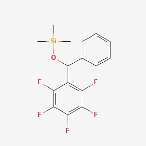 molecular formula C16H15F5OSi B11948818 Trimethyl((perfluorophenyl)(phenyl)methoxy)silane 