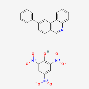 molecular formula C25H16N4O7 B11948883 9-Phenylphenanthridine picrate CAS No. 114998-80-0