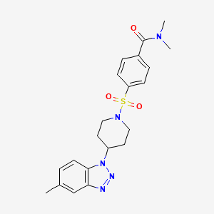 N,N-dimethyl-4-[[4-(5-methyl-1-benzotriazolyl)-1-piperidinyl]sulfonyl]benzamide