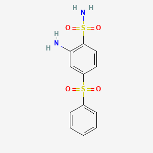 2-Amino-4-phenylsulfonylbenzenesulfonamide