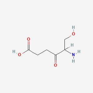 B1194904 5-Amino-6-hydroxy-4-oxohexanoic acid CAS No. 78524-74-0