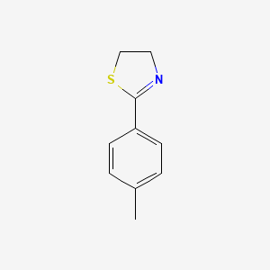 molecular formula C10H11NS B11949041 Thiazole, 4,5-dihydro-2-(4-methylphenyl)- CAS No. 13084-31-6