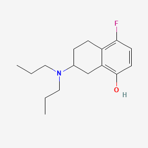 molecular formula C16H24FNO B1194906 7-(Dipropylamino)-4-fluoro-5,6,7,8-tetrahydronaphthalen-1-ol 
