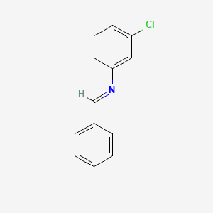 molecular formula C14H12ClN B11949063 N-(4-Methylbenzylidene)-3-chloroaniline CAS No. 99484-12-5