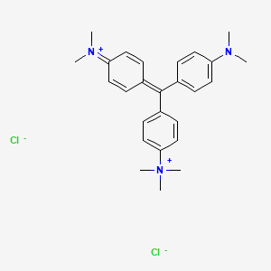 molecular formula C26H33N3.2Cl<br>C26H33Cl2N3 B1194907 Methyl Green CAS No. 82-94-0