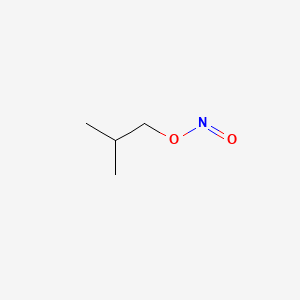 molecular formula C4H9NO2<br>(CH3)2CHCH2NO2<br>C4H9NO2 B1194909 Isobutyl nitrite CAS No. 542-56-3