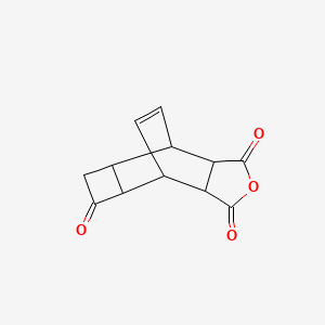 molecular formula C12H10O4 B11949120 4-Oxatetracyclo[5.4.2.02,6.08,11]tridec-12-ene-3,5,9-trione CAS No. 55054-47-2