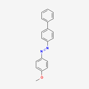 molecular formula C19H16N2O B11949157 Biphenyl-4-yl-(4-methoxy-phenyl)-diazene CAS No. 94258-14-7