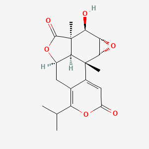 molecular formula C19H22O6 B1194919 Hallactone A 